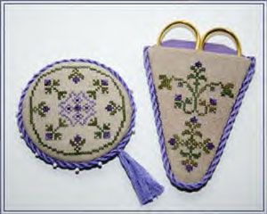 amethyst collection scissors case and pin keep