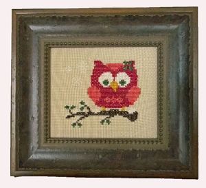 red holiday owl
