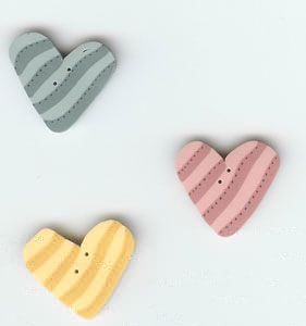 coeur bicolore