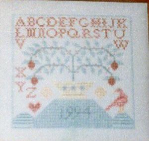 red bird sampler